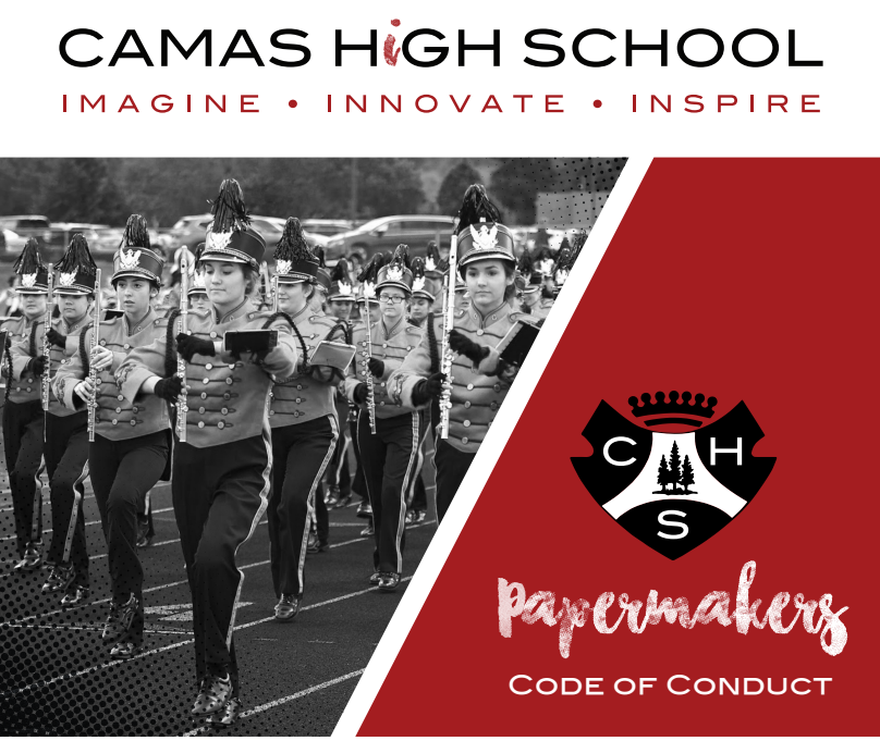 CHS marching band and logo